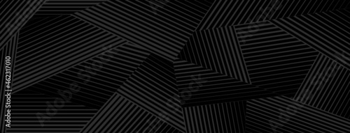 Abstract background of groups of lines in black colors