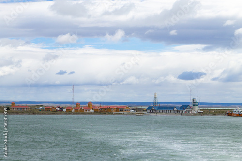 Punta Delgada lighthouse view  Chilean cross border.