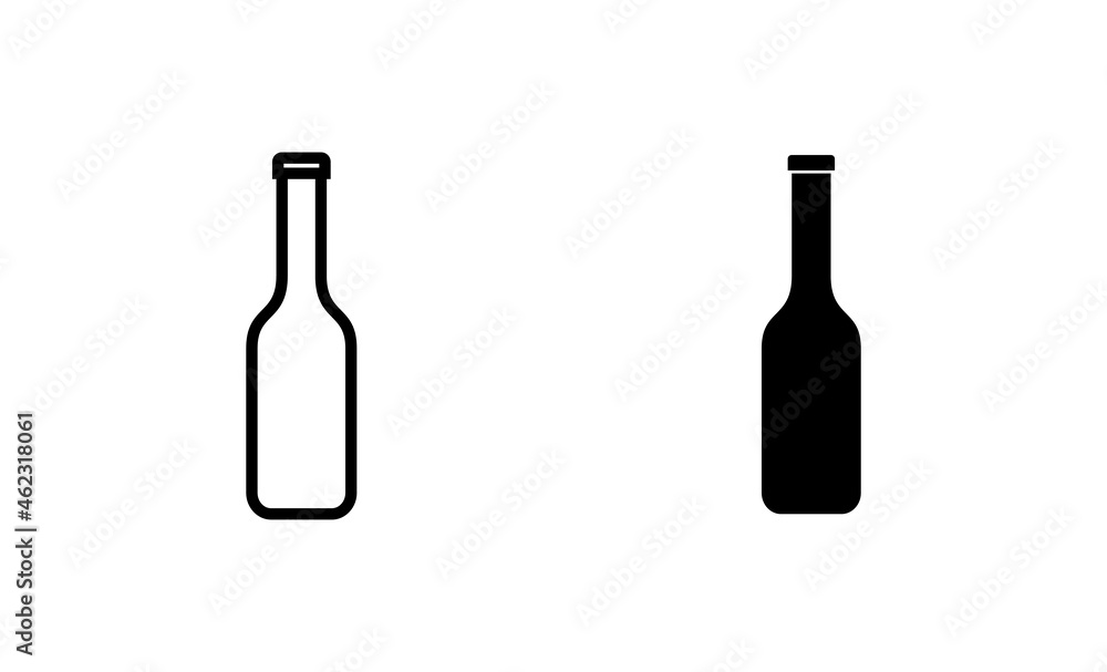 Bottle icons set. bottle sign and symbol Bottle icons set. bottle sign and symbol