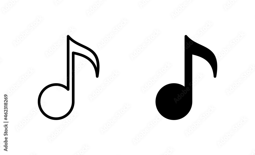 Music icons set. note music sign and symbol Music icons set. note music sign and symbol