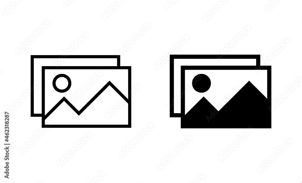 Picture icons set. photo gallery sign and symbol. image icon Picture icons set. photo gallery sign and symbol. image icon
