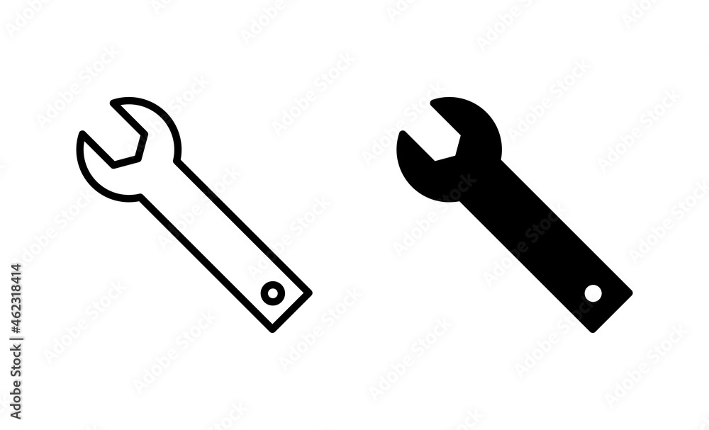 Wrench icons set. repair icon. tools sign and symbol Wrench icons set. repair icon. tools sign and symbol