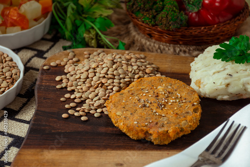 Comida saludable vegetariana, Dieta saludable vegana con verduras frescas, receta sana de comida comida.