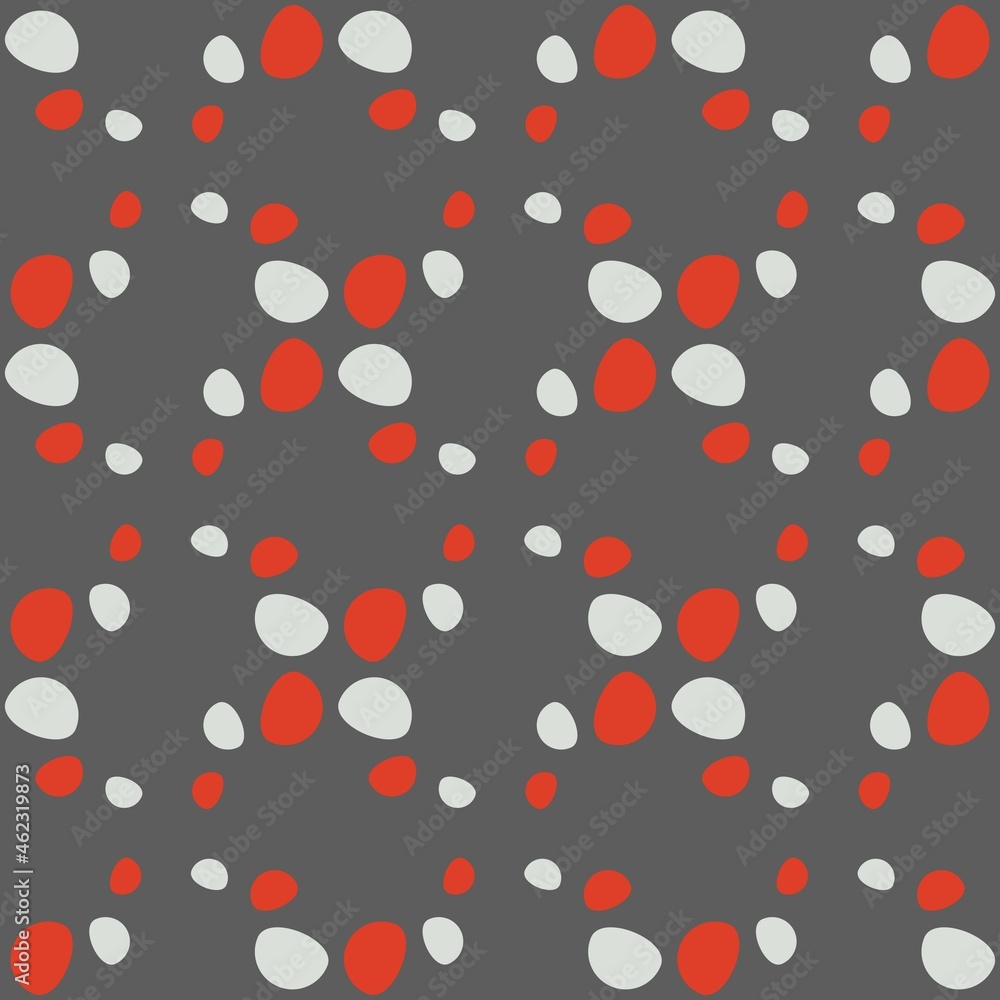 Rounded abstract seamless pattern - accent for any surfaces. Rounded abstract seamless pattern - accent for any surfaces.