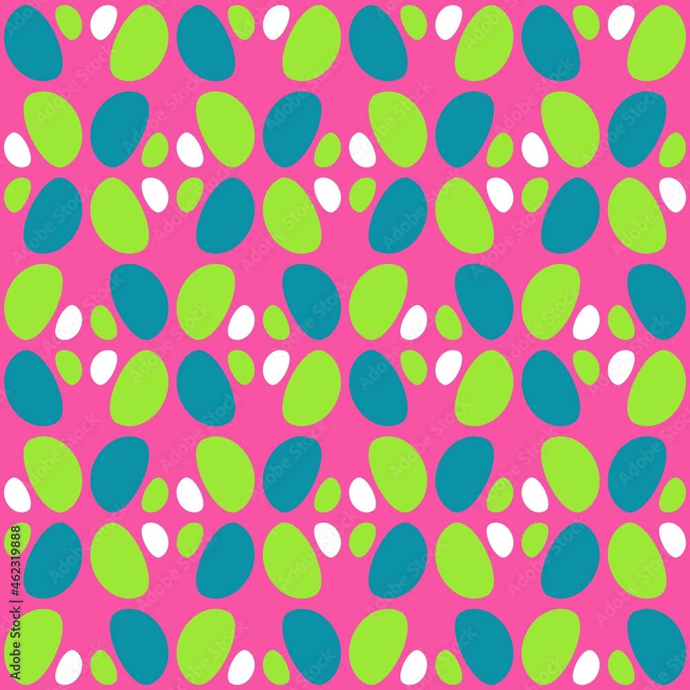 Rounded abstract seamless pattern - accent for any surfaces. Rounded abstract seamless pattern - accent for any surfaces.