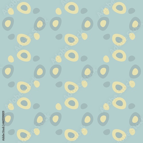 Rounded abstract seamless pattern - accent for any surfaces.