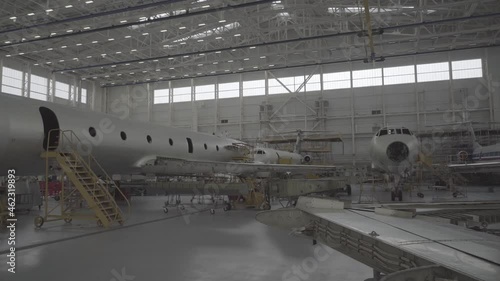 aircraft hangar repair, professional equipment