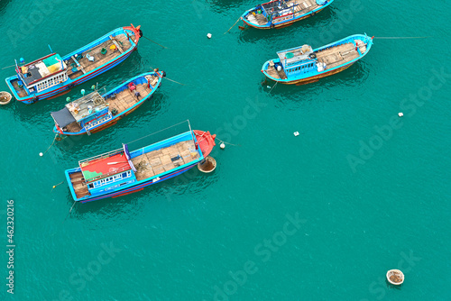 Nha Trang, Vietnam- 08 December 2014: Fishing boats in the port of Nha Trang, Vietnam © DannyIacob