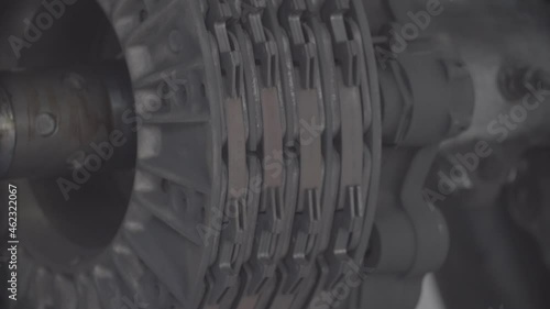 aircraft in the hangar being repaired