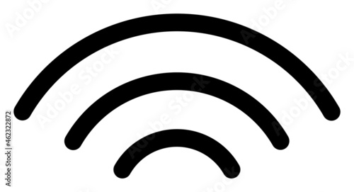 Wi-Fi source vector icon. A flat illustration design used for Wi-Fi source icon, on a white background.