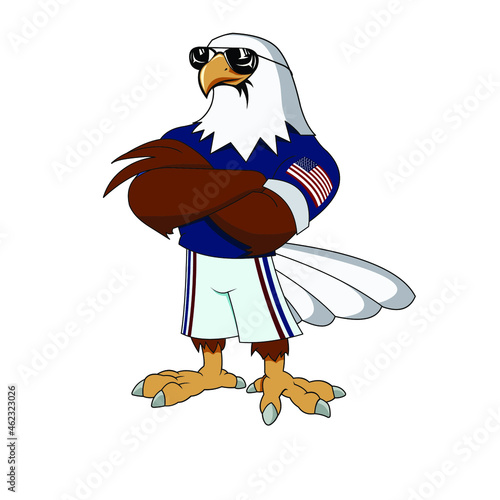 Eagle sport vector character