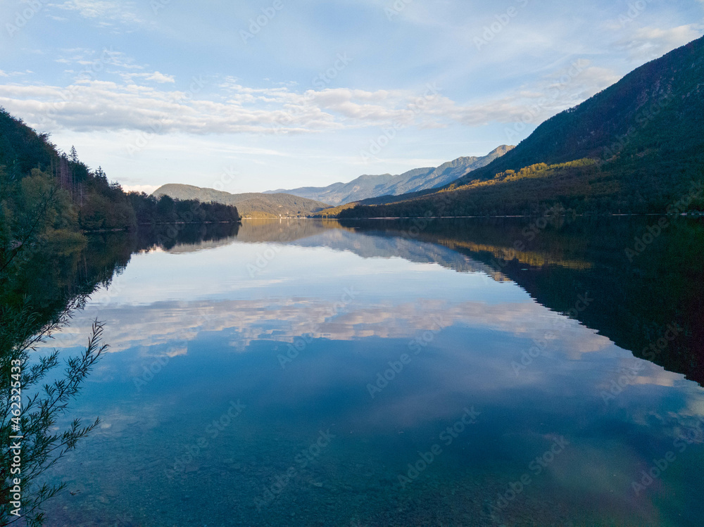 View on Bohinj lake in Triglav national park, Slovenia