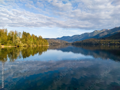 View on Bohinj lake in Triglav national park, Slovenia