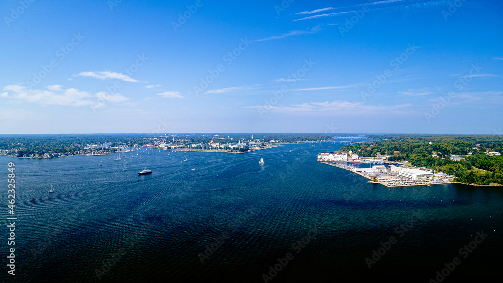 aerial drone of Greenbury Point, Maryland aerial drone of Greenbury Point, Maryland