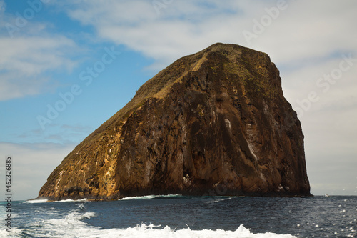 Rocks of one of the Galapagos Islands near Santa Cruz Island. photo