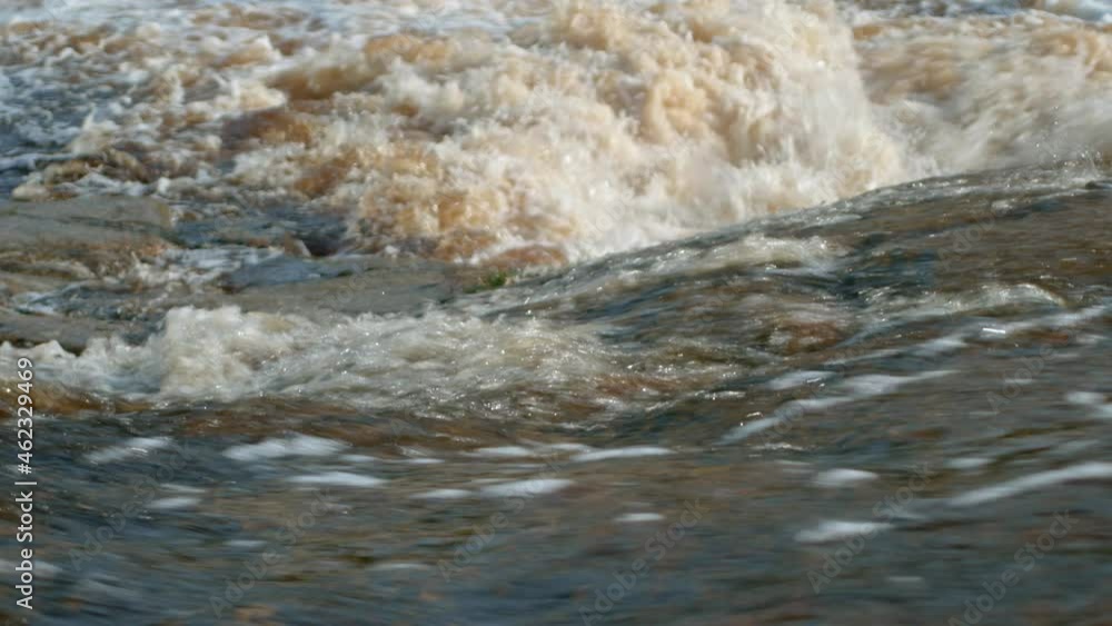 Powerfull waterfall from river stream Powerfull waterfall from river stream