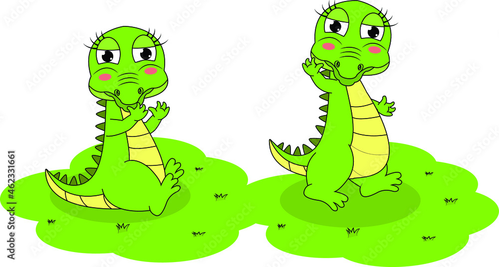 Fototapeta premium cute animal cartoon illustration