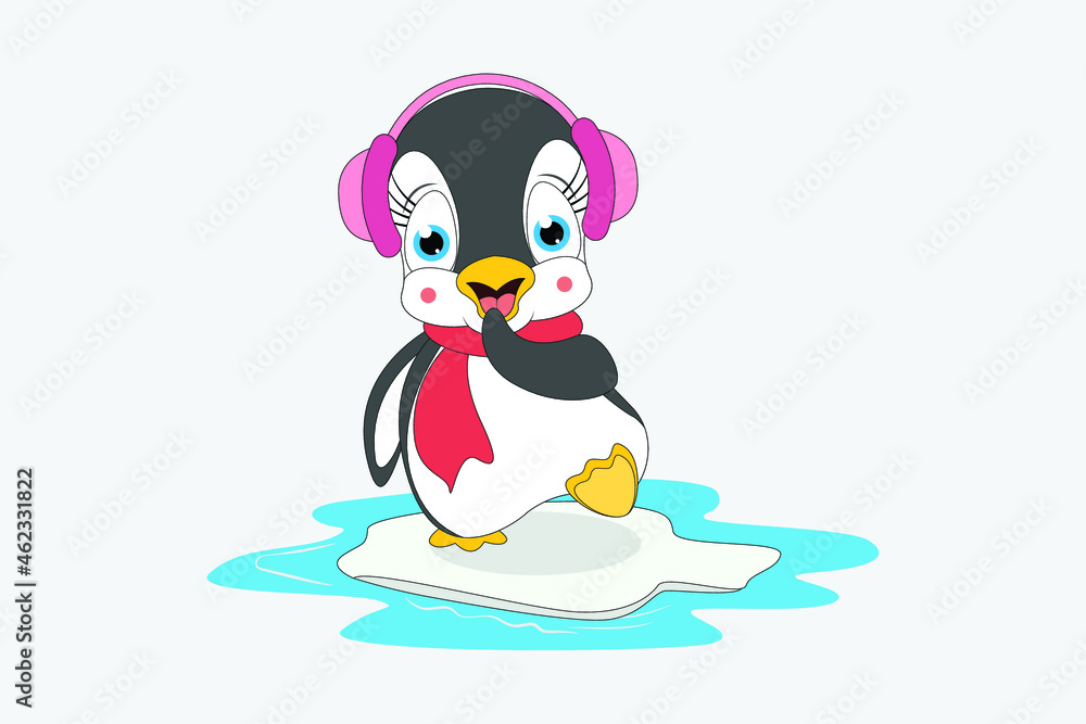 Fototapeta premium cute animal cartoon illustration
