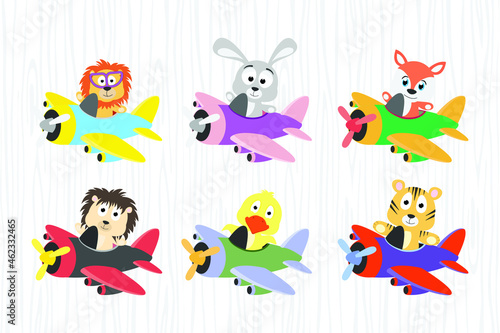 cute animal cartoon illustration