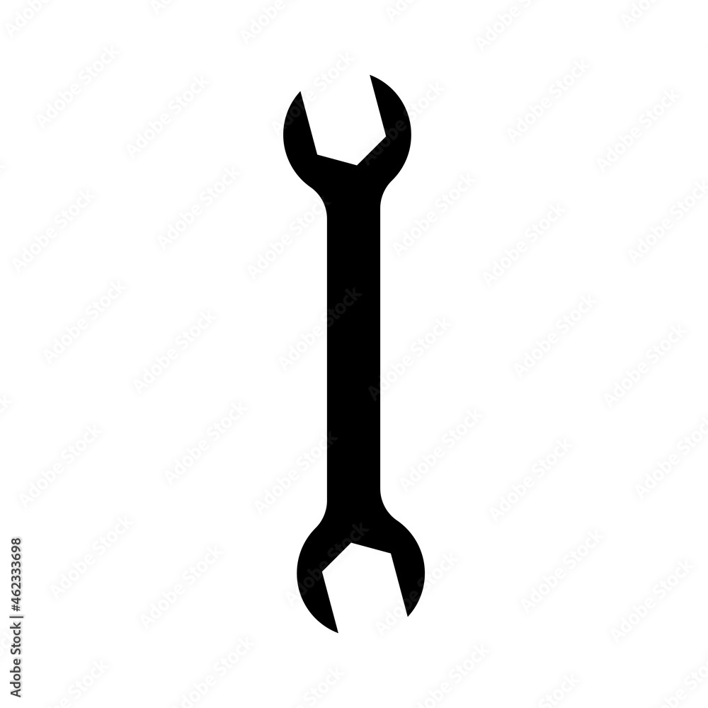 Wrench icon design template illustration isolated vector Wrench icon design template illustration isolated vector