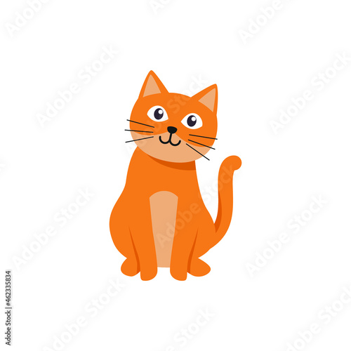 my belove cute cat vector illustration design on white backgound