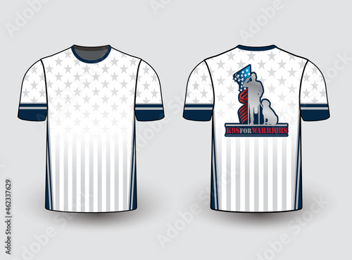 Sports gear template mockup perfect fit for all sports. The designs that go on casual wear, shirts, fashions apparels, and all kinds of sports gear 