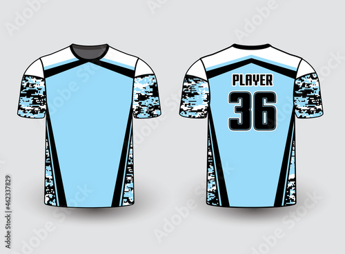 Sports gear template mockup perfect fit for all sports. The designs that go on casual wear, shirts, fashions apparels, and all kinds of sports gear 