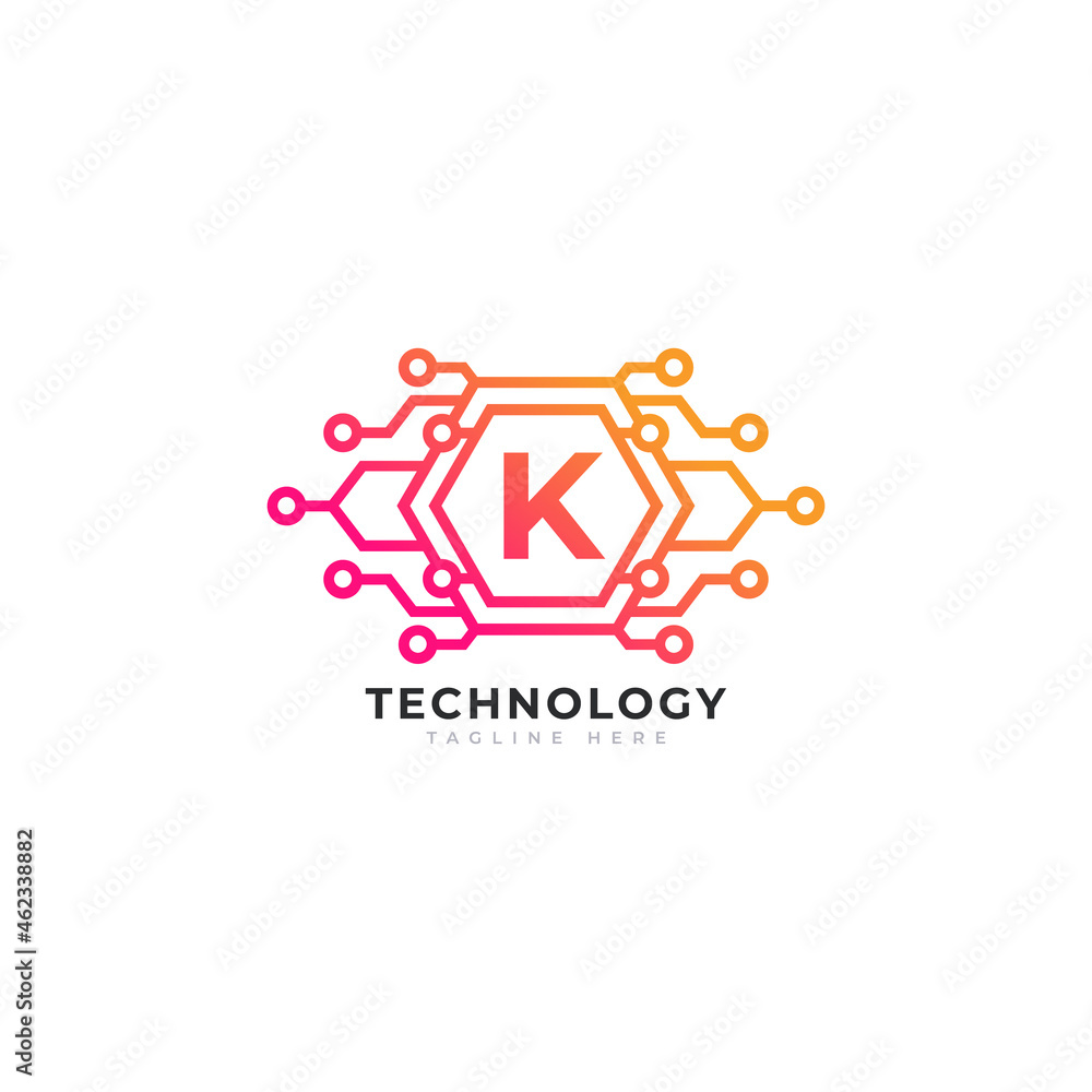 Technology Initial Letter K Logo Design Template Element. Technology Initial Letter K Logo Design Template Element.