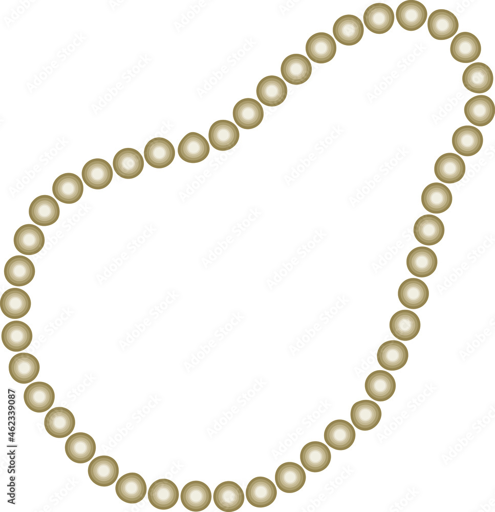Pearl necklace icon in brown style isolated on white background. Jewelry and accessories symbol stock vector illustration..eps Pearl necklace icon in brown style isolated on white background. Jewelry and accessories symbol stock vector illustration..eps