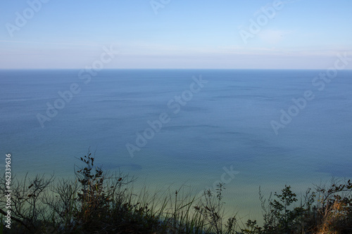 Bay of Pomerania seen from Gosan Hill - cliff close to Miedzyzdroje (german: Misdroy). Wolin National Park, Wolin Island, Poland. photo