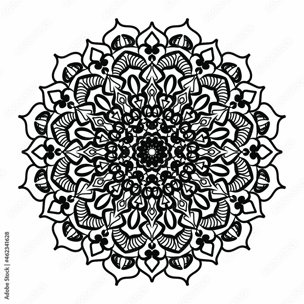 Vector round abstract circle. Mandala style. Vector round abstract circle. Mandala style.