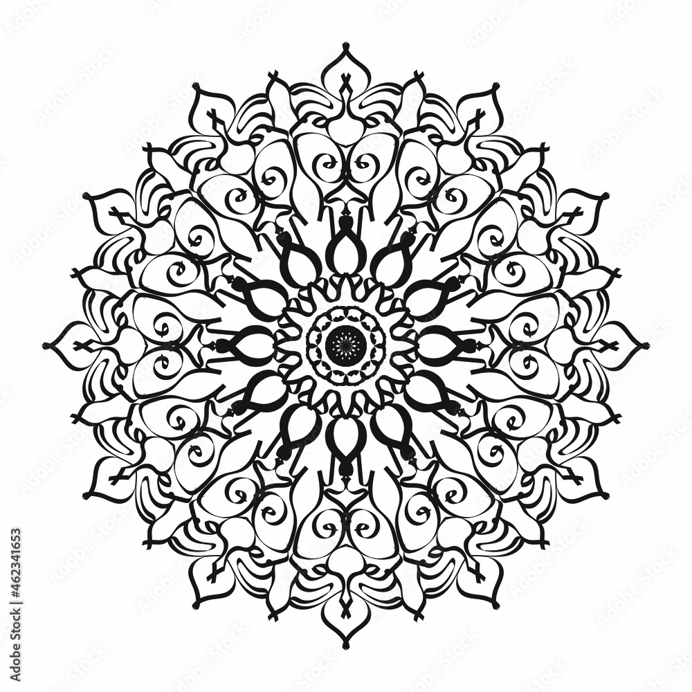 Vector round abstract circle. Mandala style. Vector round abstract circle. Mandala style.