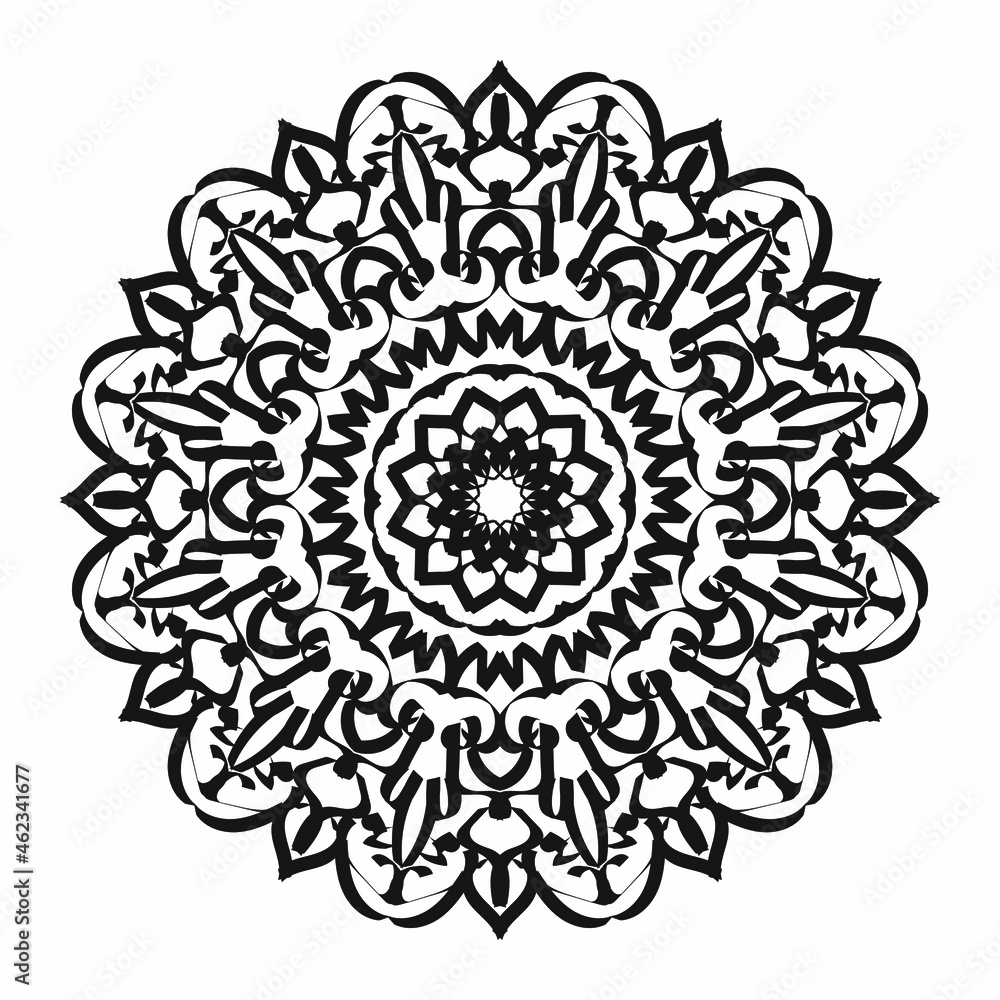 Vector round abstract circle. Mandala style. Vector round abstract circle. Mandala style.