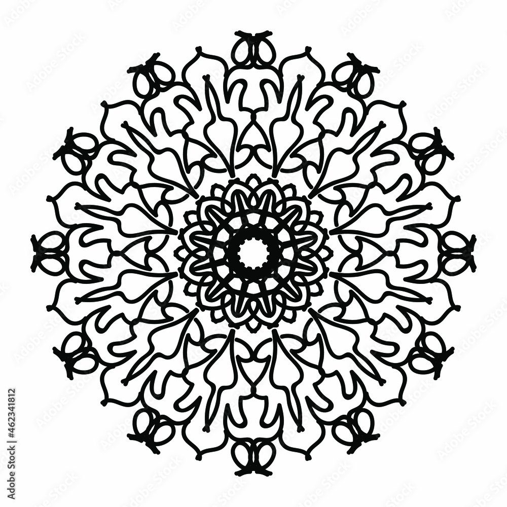 Vector round abstract circle. Mandala style. Vector round abstract circle. Mandala style.
