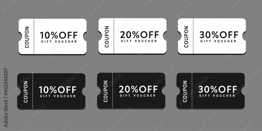 Fototapeta premium 割引クーポン券のイラスト