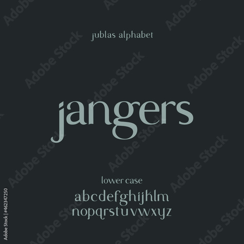 Elegant minimalist Modern alphabet.  casual typography fonts logo font Premium Vector