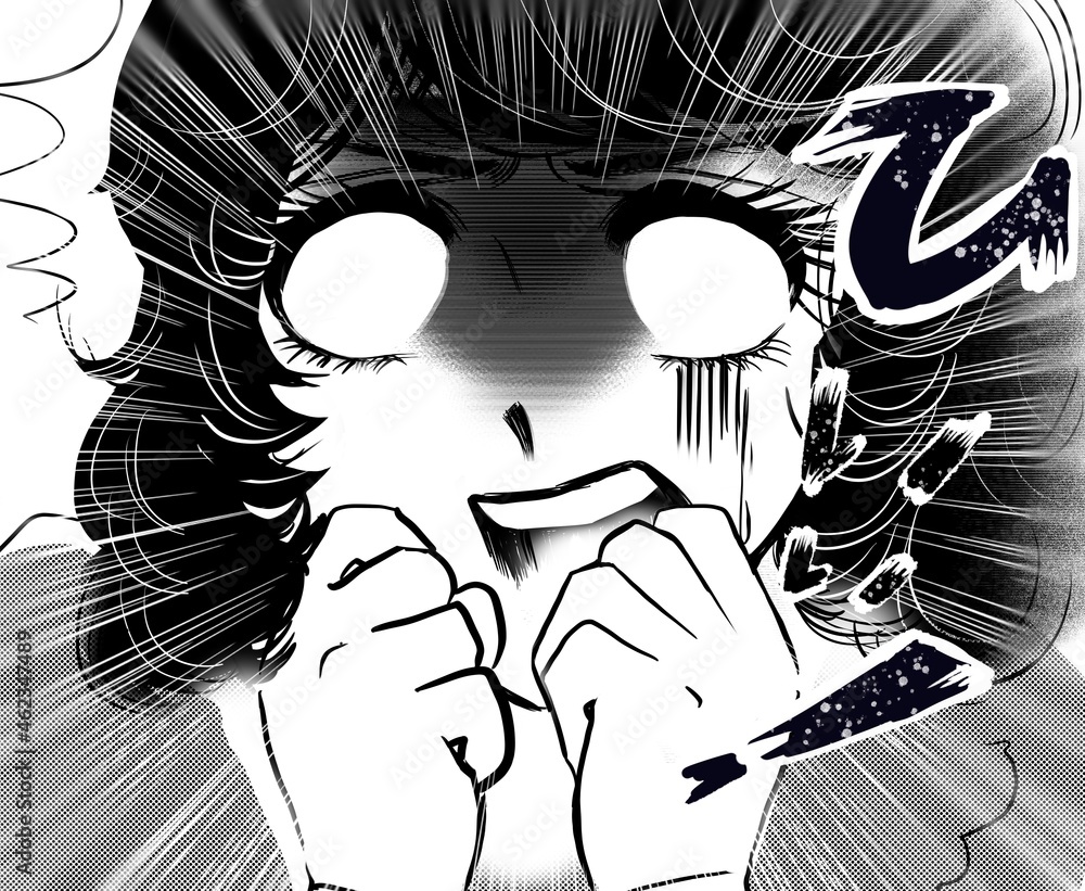 70年代少女漫画恐怖で白目になり叫ぶ美女の顔ドアップ Stock Illustration Adobe Stock 70年代少女漫画恐怖で白目になり叫ぶ美女の顔ドアップ Stock Illustration Adobe Stock