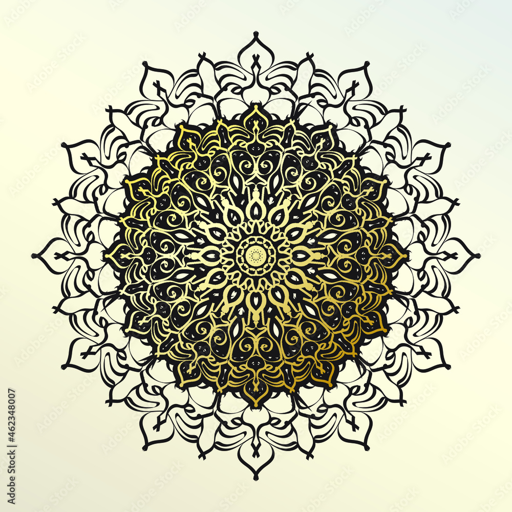 Naklejka premium Vector round abstract circle. Mandala style.