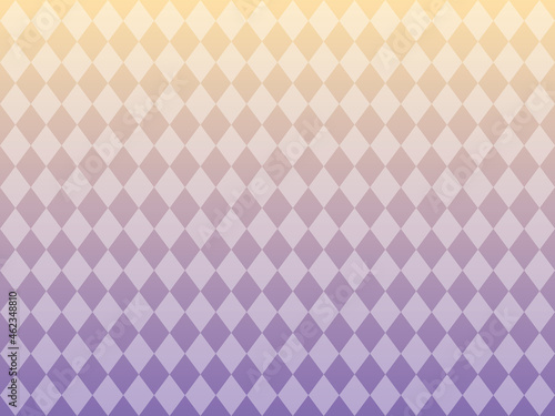 ダイヤ柄のグラデーション背景イラスト（紫）