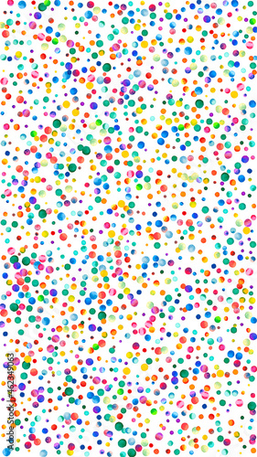 Canvas Print Watercolor confetti on white background