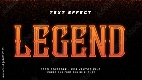 horror and mythical esport text effect style design with editable text effect