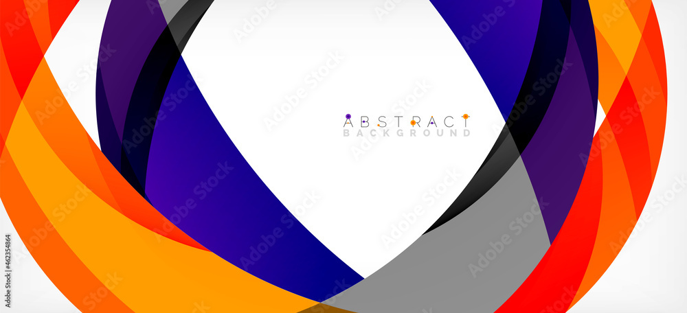 Geometric abstract background. Circle created with overlapping color shapes. Vector Illustration For Wallpaper, Banner, Background, Landing Page Geometric abstract background. Circle created with overlapping color shapes. Vector Illustration For Wallpaper, Banner, Background, Landing Page