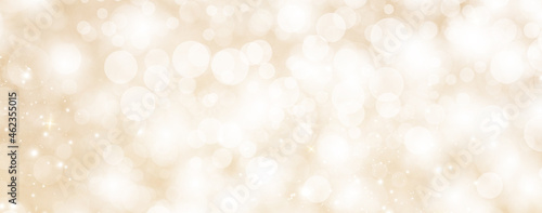 Golden Subtle Festive Holiday Celebrations Bokeh and Sparkling Glitters Luxurious Elegant Creative Abstract Background for Wallpaper, Print, Covers and Graphic Design in 8K High Resolution