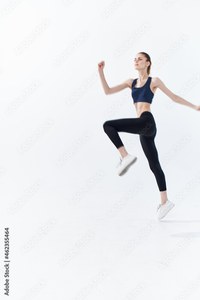 sportive woman jogging exercise active workout energy