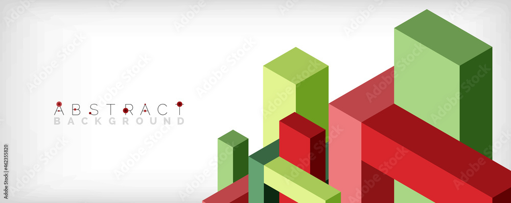 Abstract background. 3d cubes, cubic elements and blocks. Techno or business concept for wallpaper, banner, background, landing page Abstract background. 3d cubes, cubic elements and blocks. Techno or business concept for wallpaper, banner, background, landing page