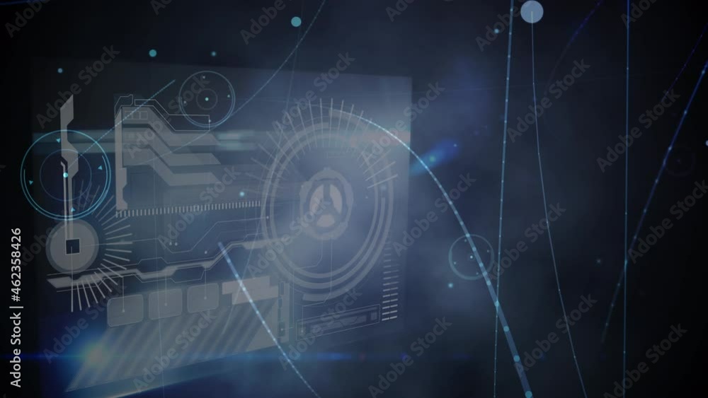 Animation of networks of connections over medical data processing Animation of networks of connections over medical data processing