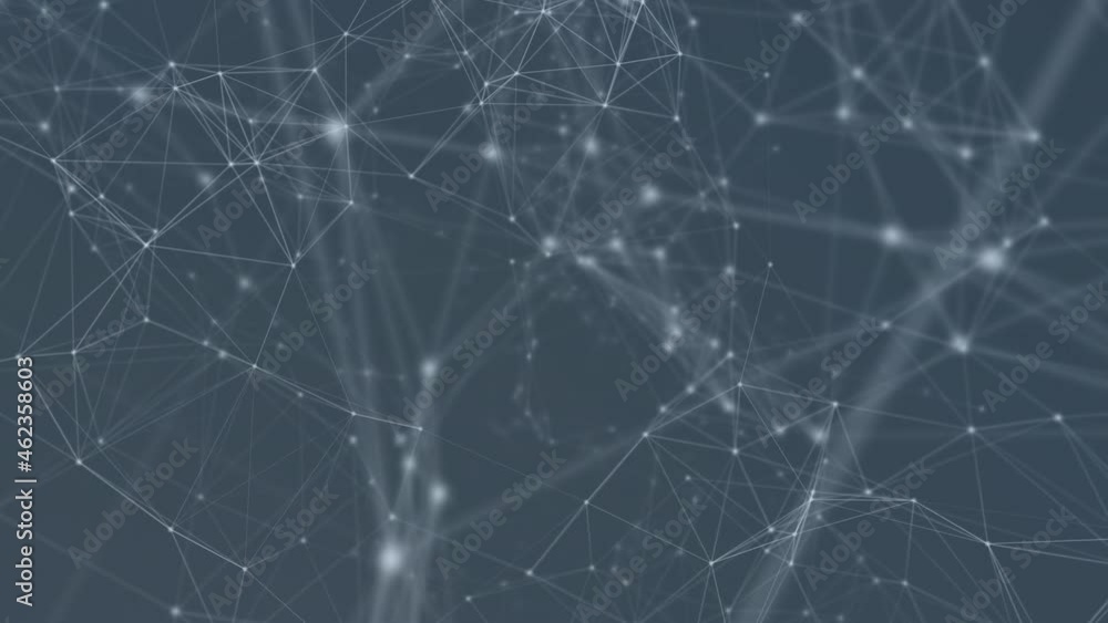 Animation of networks of connections over black background Animation of networks of connections over black background