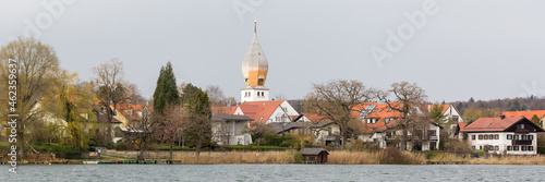 Panorama of Weßling. With church 