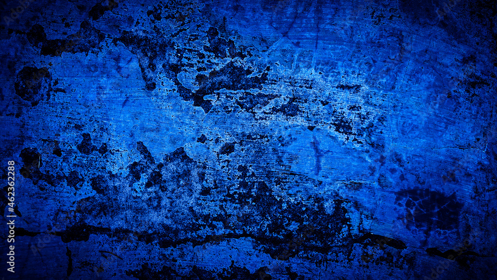 grunge background of blue wall. abstract background