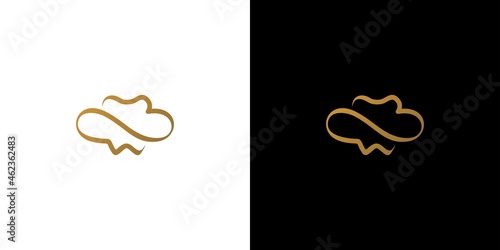 Modern and professional dental logo infinity design suitable for dentist business